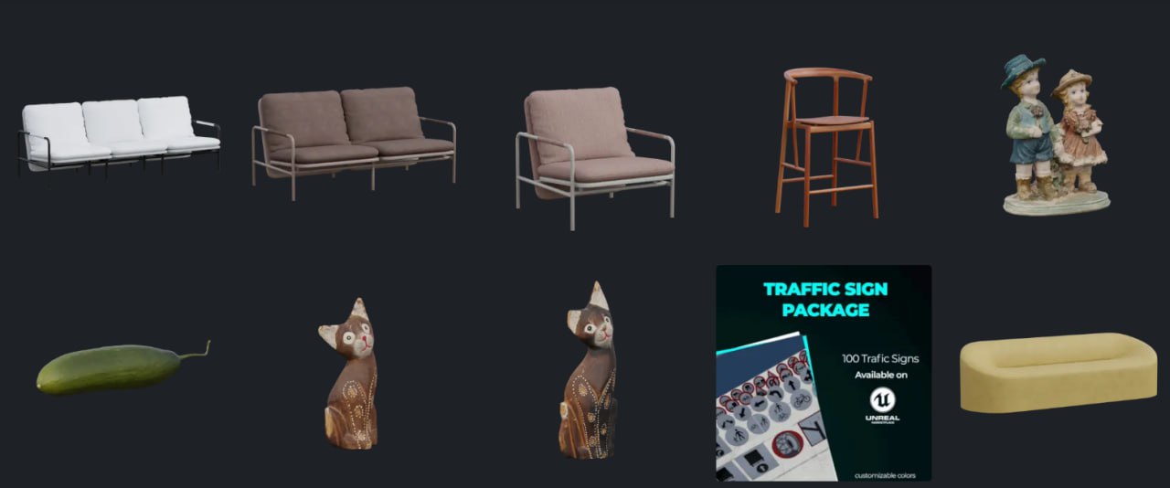 Бесплатная коллекция реалистичных 3D-моделей и текстур