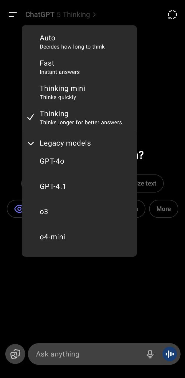 Обновления GPT-5 и GPT-4o: Режимы, Лимиты и Персонализация