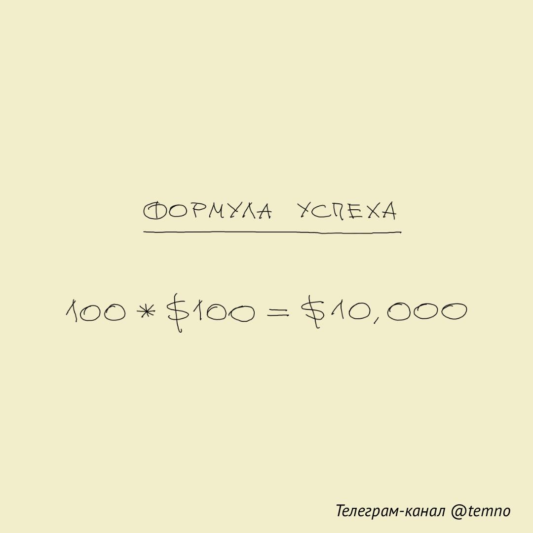 Формула успеха от Y Combinator: 100 пользователей, 100 долларов, 10 тысяч