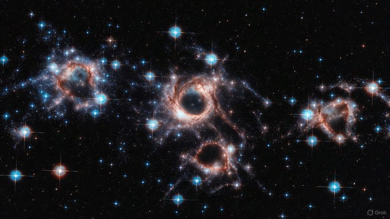 Открытие Джеймса Уэбба: Сверхмассивные чёрные дыры в ранней Вселенной и новое объяснение