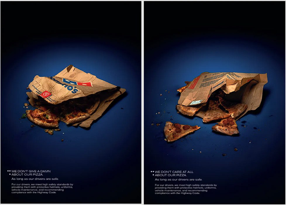 Domino's запустила кампанию Crashed pizza, чтобы улучшить свою репутацию