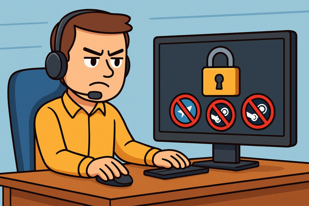 Провайдер в Пскове заблокировал Telegram и Steam из-за «внешних угроз»