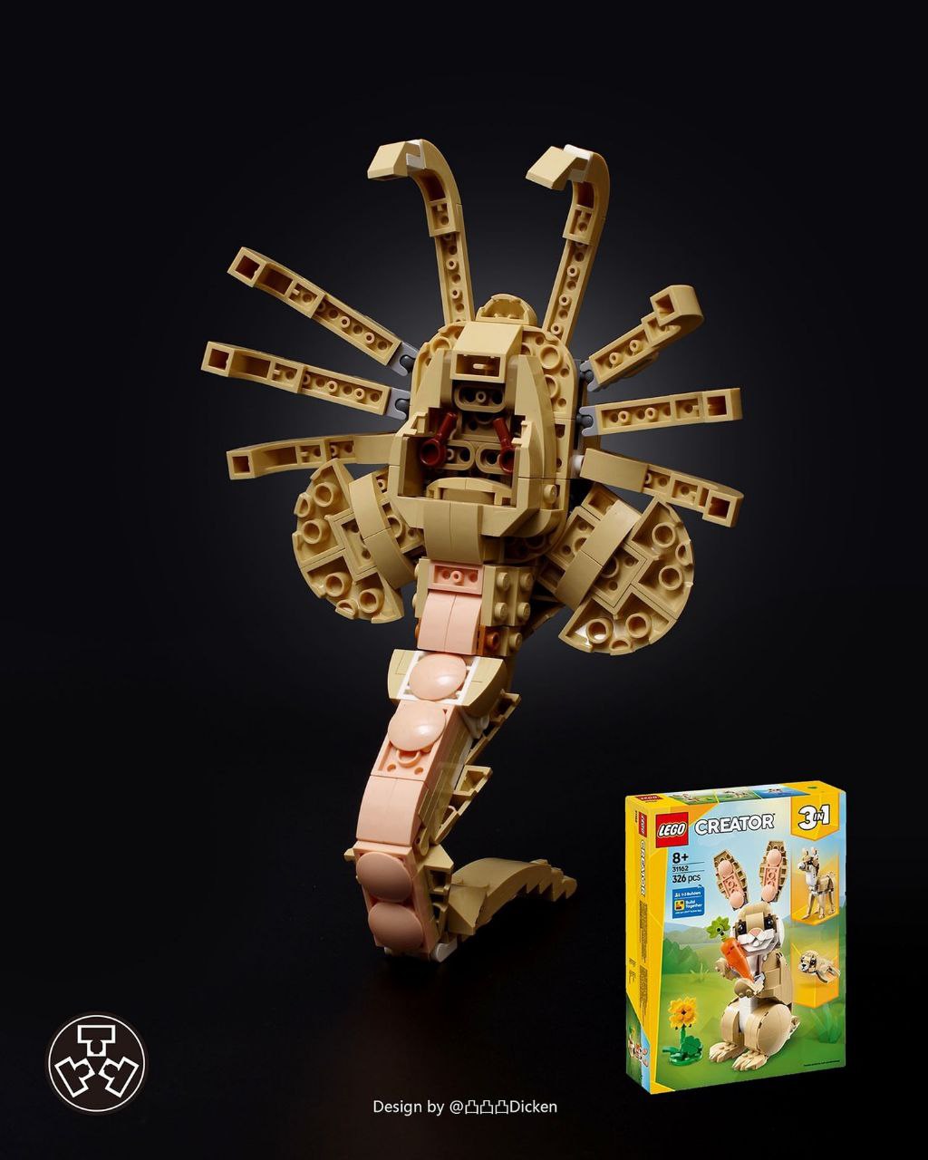 Моддер превратил LEGO-кролика в лицехвата из "Чужого"